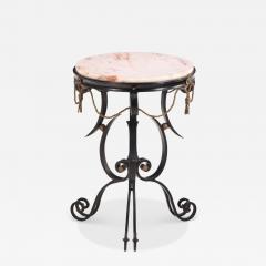Fer forge and marble gueridon - 4603461