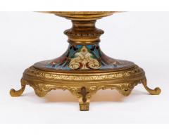 Ferdinand Barbedienne An Exquisite Pair of French 19th Century Ormolu and Champleve Enamel Jardinieres - 3802229