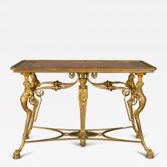 Ferdinand Barbedienne Antique French Neo Grec marble and gilt bronze centre table by Barbedienne - 4115120