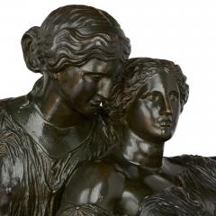 Ferdinand Barbedienne Antique French sculpture of the Two Fates by Barbedienne - 4230914