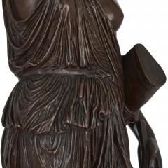 Ferdinand Barbedienne Antique Patinated Bronze Sculpture of Minerva by Ferdinand Barbedienne - 1874776