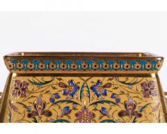 Ferdinand Barbedienne F Barbedienne A Suite of Three French Ormolu and Champleve Enamel Jardinieres - 2895475