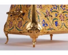 Ferdinand Barbedienne F Barbedienne A Suite of Three French Ormolu and Champleve Enamel Jardinieres - 2895476