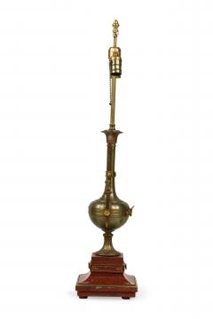 Ferdinand Barbedienne French Empire Style Bronze and Rosso Marble Lamp - 4653572
