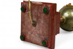 Ferdinand Barbedienne French Empire Style Bronze and Rosso Marble Lamp - 4653578