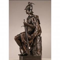 Ferdinand Barbedienne Huge Antique P Dubois F Barbedienne Bronze Soldier Sculpture - 3289636