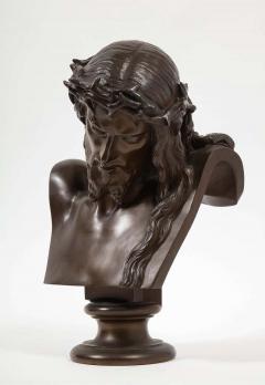 Ferdinand Barbedienne Jean Baptiste Auguste Clesinger French Bronze Bust of Jesus Christ Barbedienne - 2137592