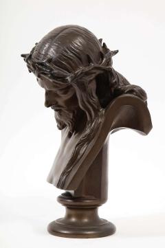 Ferdinand Barbedienne Jean Baptiste Auguste Clesinger French Bronze Bust of Jesus Christ Barbedienne - 2137595