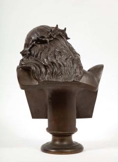 Ferdinand Barbedienne Jean Baptiste Auguste Clesinger French Bronze Bust of Jesus Christ Barbedienne - 2137596