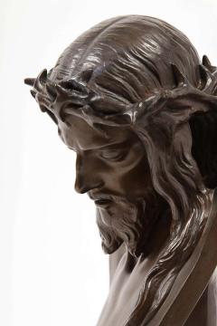 Ferdinand Barbedienne Jean Baptiste Auguste Clesinger French Bronze Bust of Jesus Christ Barbedienne - 2137597