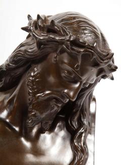 Ferdinand Barbedienne Jean Baptiste Auguste Clesinger French Bronze Bust of Jesus Christ Barbedienne - 2137684