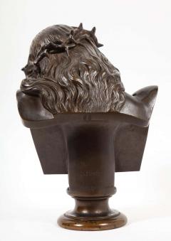 Ferdinand Barbedienne Jean Baptiste Auguste Clesinger French Bronze Bust of Jesus Christ Barbedienne - 2137685