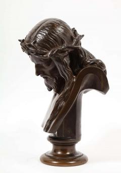 Ferdinand Barbedienne Jean Baptiste Auguste Clesinger French Bronze Bust of Jesus Christ Barbedienne - 2137690