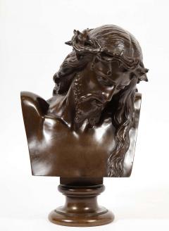 Ferdinand Barbedienne Jean Baptiste Auguste Clesinger French Bronze Bust of Jesus Christ Barbedienne - 2137691