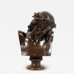 Ferdinand Barbedienne Jean Baptiste Auguste Clesinger French Bronze Bust of Jesus Christ Barbedienne - 2139218