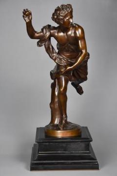 Ferdinand Barbedienne Large 19thc bronze figure of Hippomenes signed F Barbedienne - 4805654