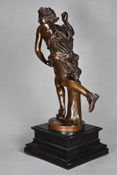 Ferdinand Barbedienne Large 19thc bronze figure of Hippomenes signed F Barbedienne - 4805655