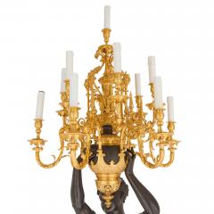 Ferdinand Barbedienne Large French Antique Bronze Candelabrum by Barbedienne - 4594648