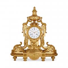 Ferdinand Barbedienne Large Louis XV style Rococo ormolu three piece clock set by Barbedienne - 2994634