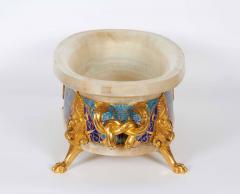 Ferdinand Barbedienne Ormolu Cloisonn Champleve Enamel Onyx Jardiniere Centerpiece F Barbedienne - 596055