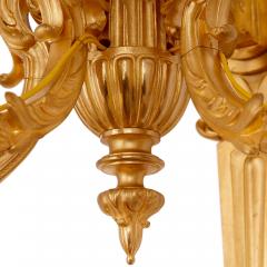 Ferdinand Barbedienne Pair of Louis XV style gilt bronze wall lights by Barbedienne - 2898242