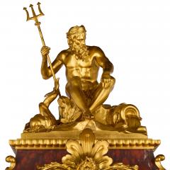 Ferdinand Barbedienne Very large antique ormolu and marble regulator calendar mantle clock - 4220908