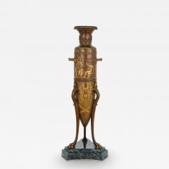 Ferdinand Levillain 19th Century French Neoclassical style bronze vase by Levillain and Barbedienne - 3360343