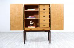 Ferdinand Lundquist Mid Century Modern Swedish Two Tone Cabinet by Ferd Lundquist - 2264135