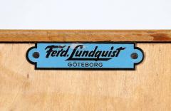 Ferdinand Lundquist Mid Century Modern Swedish Two Tone Cabinet by Ferd Lundquist - 2264146