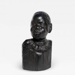 Ferdinand Parpan CARVED BUST OF A AFRICAN BOY BY FERDINAND PARPAN - 2459910