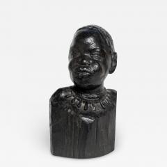 Ferdinand Parpan SCULPTED BUST OF AN AFRICAN WOMAN BY FERDINAND PARPAN - 2495535