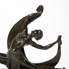 Ferdinand Preiss Art Deco Dancing Flapper Sculpture in Bronze Signed Ferdinand Preiss - 3819406