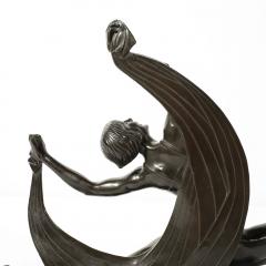 Ferdinand Preiss Art Deco Dancing Flapper Sculpture in Bronze Signed Ferdinand Preiss - 3819474