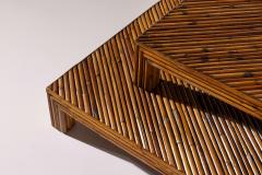 Ferdinando Loffredo Ferdinando Loffredo pair of bamboo coffee tables Italy 1960s - 4353156