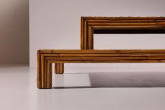 Ferdinando Loffredo Ferdinando Loffredo pair of bamboo coffee tables Italy 1960s - 4353161