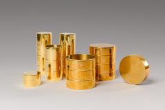 Ferdinando Loffredo Set of five brass boxes by Ferdinando Loffredo Italy 1971 - 3449368