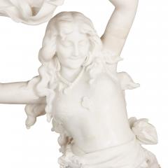 Ferdinando Vichi Marble sculpture by Vichi Exotic Dancer for 1914 French Salon - 2357411