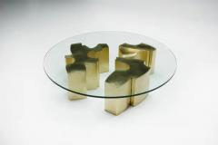 Fernand Dresse Sculptural Coffee Table by Fernand Dresse Belgium 1970s - 3760375