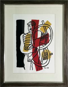 Fernand Leger French Art Deco Abstract Print Titled The Cyclist  - 4514798