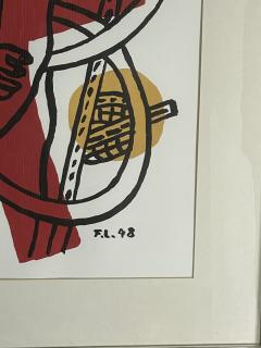 Fernand Leger French Art Deco Abstract Print Titled The Cyclist  - 4514800