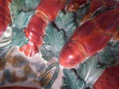 Fernand Longchamp 19th Century Longchamp Majolica Lobster Platter - 1990459