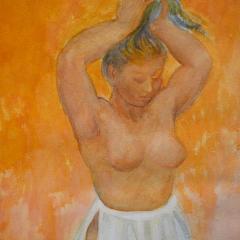 Fernando Castro Pacheco Mexican Watercolor Art Painting Untitled by Fernando Castro Pacheco - 4401470