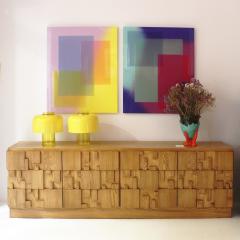 Fernando De Ana Contemporary Fernando de Ana Untitled Multicolor Resin on Panel Spanish Painting - 4441287