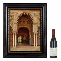 Fernando Liger Hidalgo Orientalist Painting of the Alc zar of Seville by Fernando Liger Hidalgo - 4663083