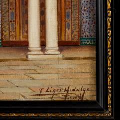 Fernando Liger Hidalgo Orientalist Painting of the Alc zar of Seville by Fernando Liger Hidalgo - 4663085