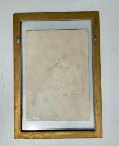 Fernando Luis Dominguez Fernando Luis Cuban American Abstract Mixed Media Drawing on Paper Obispo 2  - 3626592