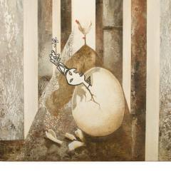 Fernando Vignoli Fernando Vignoli BRAZILIAN 1960 2016 Chicken or the egg painting - 2170027