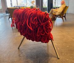 Fernando and Humberto Campana Pair of Vermelha Chairs in Red - 3979459