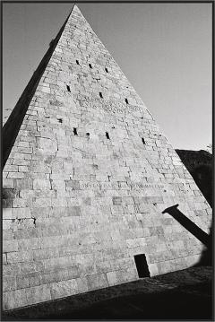 Ferrante Ferranti PYRAMID OF CAIUS CESTIUS ROME Fine Art black and white phototography - 2170847