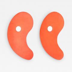 Ferruccio Laviani Ferruccio Laviani for Foscarini Red Italian Glass Wall Light Sconces a Pair - 2592778
